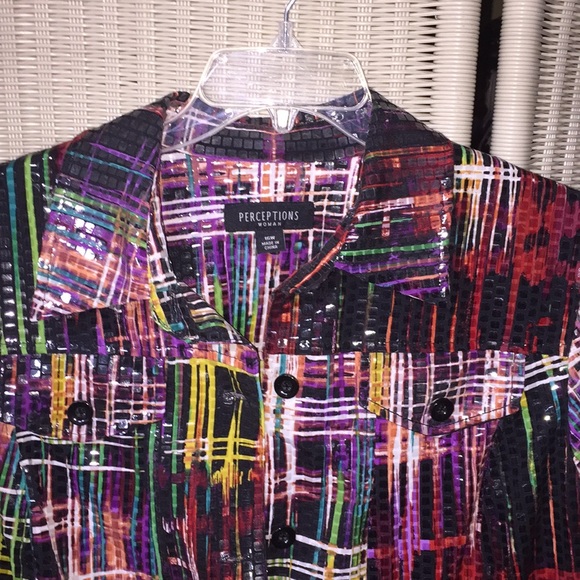 Perceptions Multicolored Jacket - Picture 3 of 3